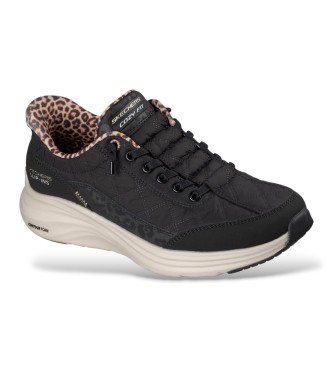 Skechers Slip-Ins Sneaker: Contour Foam - Cozy Fit Leopard Dream schwarz
