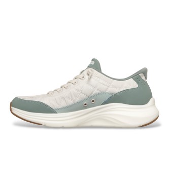 Skechers Slip-Ins Sneaker: Contour Foam - Cozy Fit weiß, grün