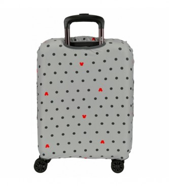 Joumma Bags Funda para maleta de cabina Mickey gris -38x50x20cm-