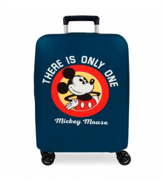 Disney Funda para maleta de cabina Mickey azul -38x50x20cm-