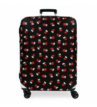 Joumma Bags Cover valigie nera Minnie media -48x60x26cm-