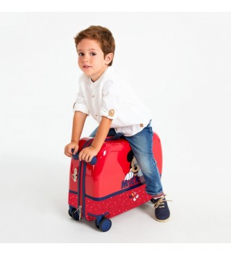 Joumma Bags Happy Mickey kuffert til brn med hjul med flere retningsbestemte hjul -38x50x20cm