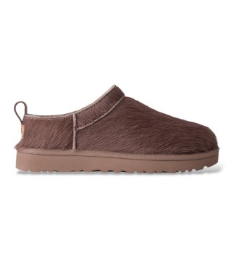 UGG Bottines en Cuir Classic Micro Calf Hair marron