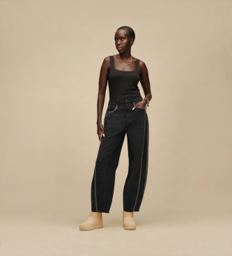UGG Botins de Pele Classic Mini Enwrap bege