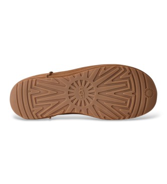 UGG Classic Mini Enwrap Leather Boots brown