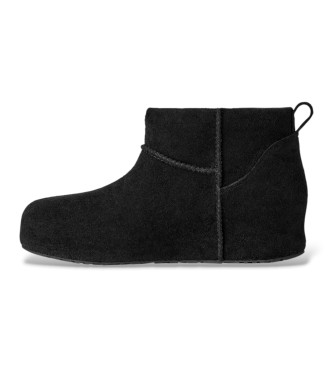 UGG Classic Mini Enwrap Leather Boots black