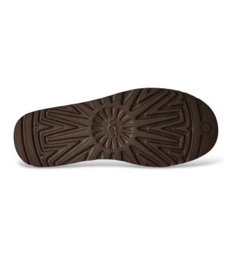 UGG Botins de Pele Classic Ultra Mini Nubuck castanho