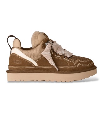 UGG Brown Lowmel Leather Sneakers