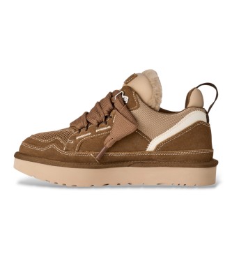 UGG Brown Lowmel Leather Sneakers