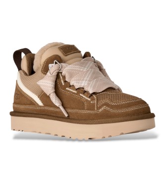 UGG Brown Lowmel Leather Sneakers