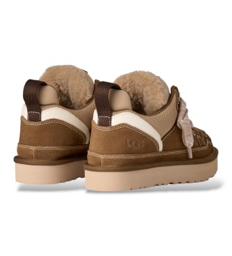 UGG Brown Lowmel Leather Sneakers
