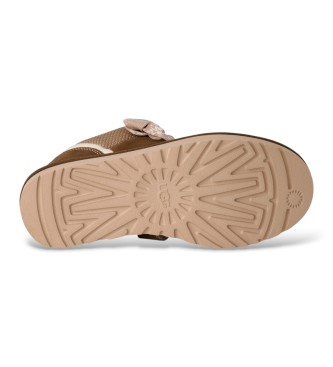 UGG Brown Lowmel Leather Sneakers