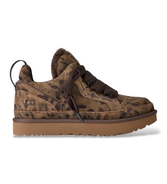 UGG Sneakers in Pelle Lowmel Spotted marrone