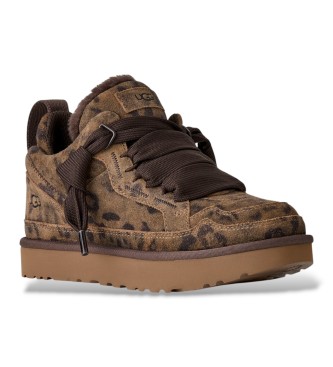 UGG Sneakers in Pelle Lowmel Spotted marrone