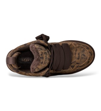 UGG Sneakers in Pelle Lowmel Spotted marrone