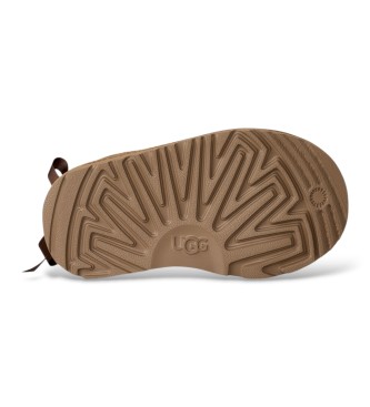 UGG Ultra Mini Bailey Bow Lederstiefeletten braun