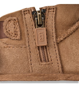 UGG Ultra Mini Bailey Bow Lederstiefeletten braun