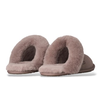 UGG Scuffette II taupe læderhjemmesko