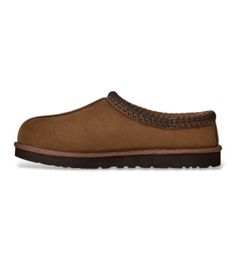 UGG Tasman II Nubuck brown leather slippers