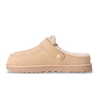 UGG Goldenstar Evelina Clog Leder-Clogs beige