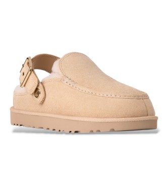 UGG Goldenstar Evelina Clog Leder-Clogs beige