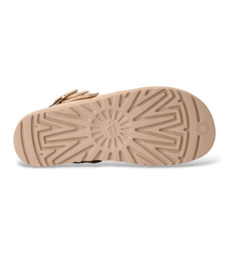 UGG Goldenstar Evelina Clog Leder-Clogs beige
