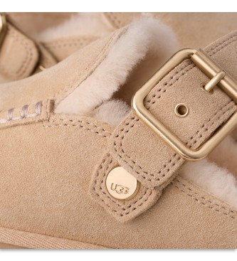 UGG Goldenstar Evelina Clog Leder-Clogs beige