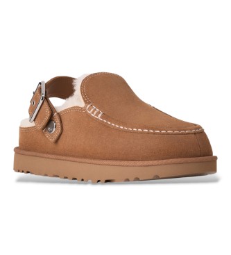 UGG Zoccoli in Pelle Goldenstar Evelina Clog marrone