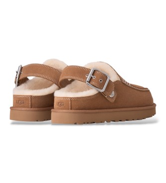 UGG Zoccoli in Pelle Goldenstar Evelina Clog marrone