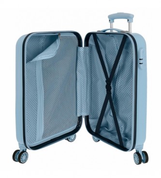 Joumma Bags Kajuit formaat koffer Nature is magical rigid 32L blauw -34x55x20cm