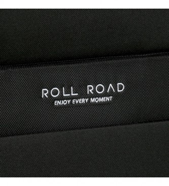Roll Road Roll Road Royce 55cm Valigia cabina nera -40x55x20cm-