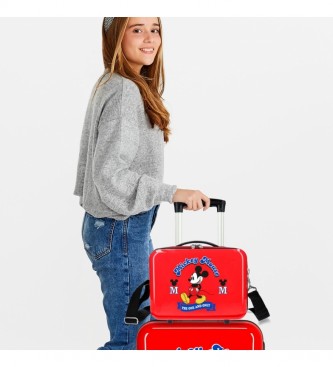 Joumma Bags ABS toilettas Mickey aanpasbaar The One rood -29x21x15cm