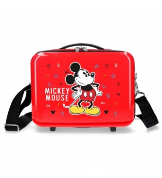 Joumma Bags ABS Mickey Adaptable Toilet Bag Red Letters -29x21x15cm