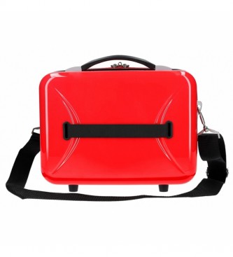 Joumma Bags Toaletna torba Abs Minnie Paris prilagodljiva rdeča -29X21X15 cm