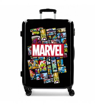 Disney Marvel Comic Medium kuffert stiv 68cm sort