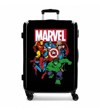Disney Sky Avengers Medium Rectangular Suitcase 68cm Black