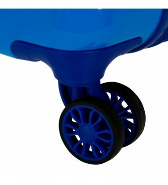 Joumma Bags Maleta de cabina rgida Cirkle Mickey Azul -38x55x20 cm-
