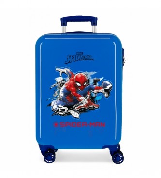 Joumma Bags Maleta de cabina rgida Spiderman Geo Azul --38x55x20 cm-