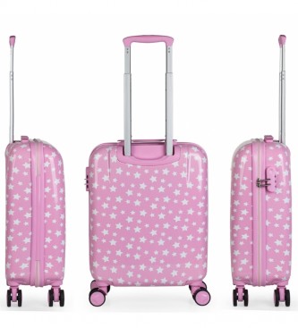 ITACA Mała różowa walizka kabinowa dla dzieci -55x40x20cm