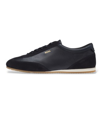 BOSS Zapatillas de piel Lineor Lowp marino
