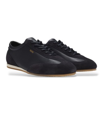 BOSS Zapatillas de piel Lineor Lowp marino