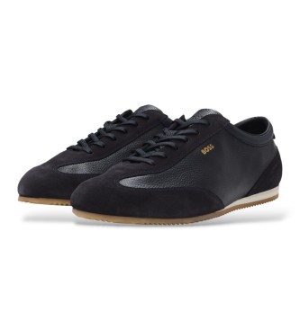 BOSS Zapatillas de piel Lineor Lowp marino