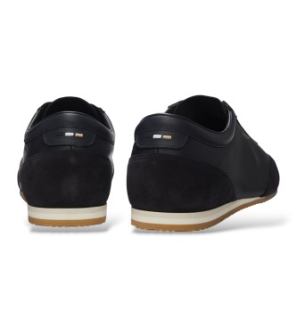 BOSS Zapatillas de piel Lineor Lowp marino