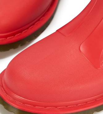 Dr Martens Botas 101 Rain impermeables rojo