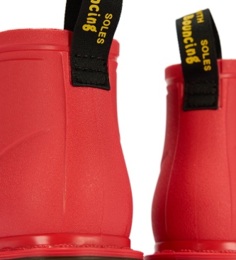 Dr Martens Botas 101 Rain impermeables rojo