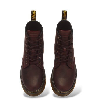 Dr Martens Burgundy Brookline Leather Chukka Boots