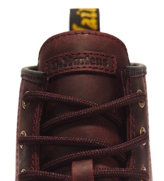 Dr Martens Burgundy Brookline Leather Chukka Boots