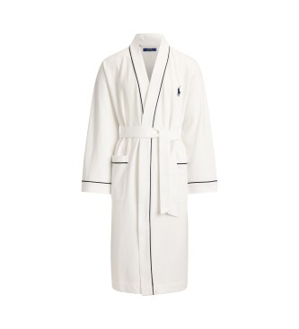 Polo Ralph Lauren Robe de malha de mistura de algodão branco