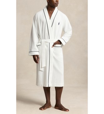 Polo Ralph Lauren Robe de malha de mistura de algodão branco