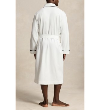 Polo Ralph Lauren Robe de malha de mistura de algodão branco